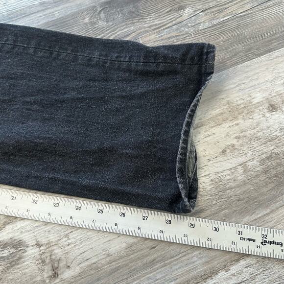 Levi's 501 Jeans Red Tab Faded Black Mens 36x29 Straight Leg Button Fly Denim - Picture 7 of 11
